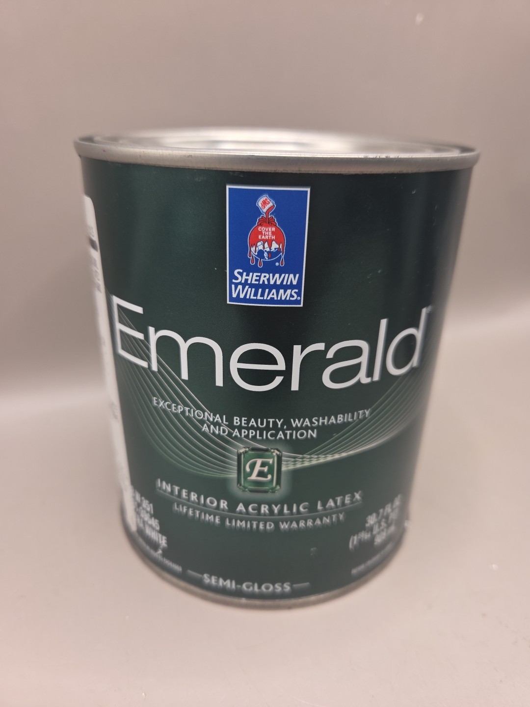 1 Qt Sherwin Williams Emerald Interior Semi-Gloss Color 2855 Sycamore Tan