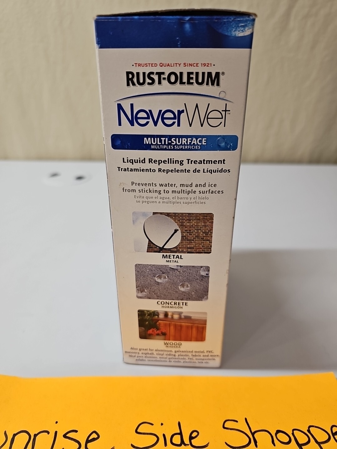Never Wet Rust-Oleum Multi-Surface Waterproofing Repelling Kit Frosted Clear NEW