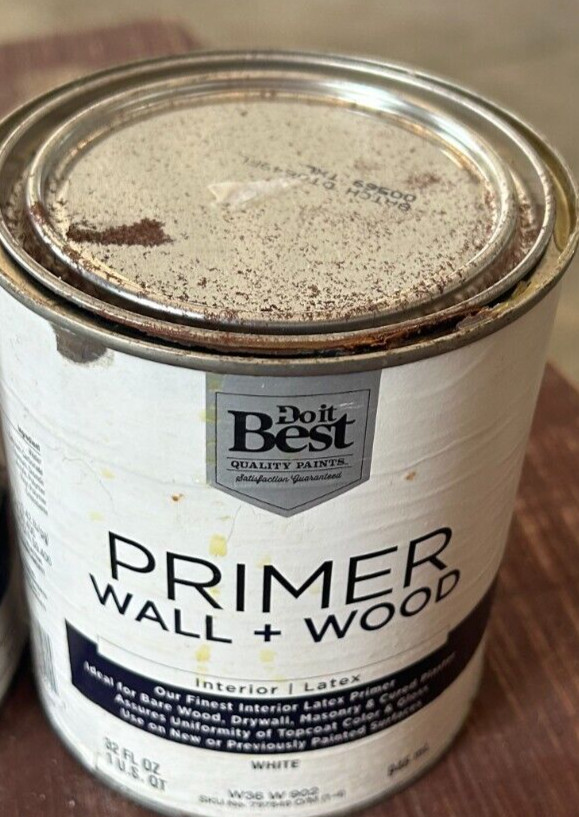 New Do it Best 1 quart Interior Latex Wall Wood Primer White drywall plaster