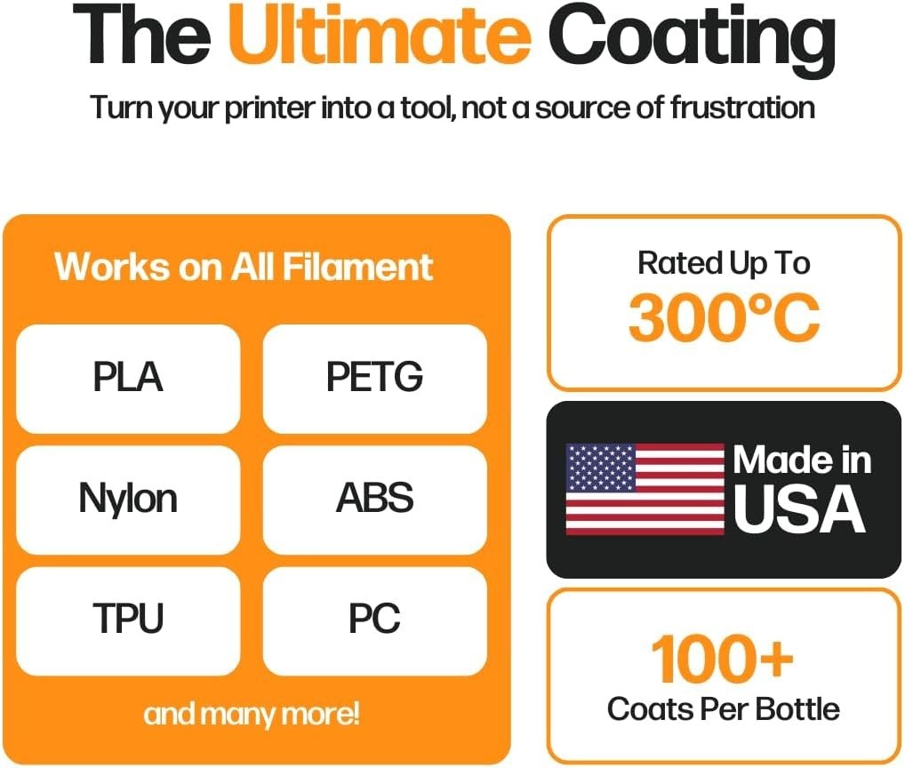 Plastic Repellent Paint for 3D Printing Nozzles – 3 mL High-Performance Formula