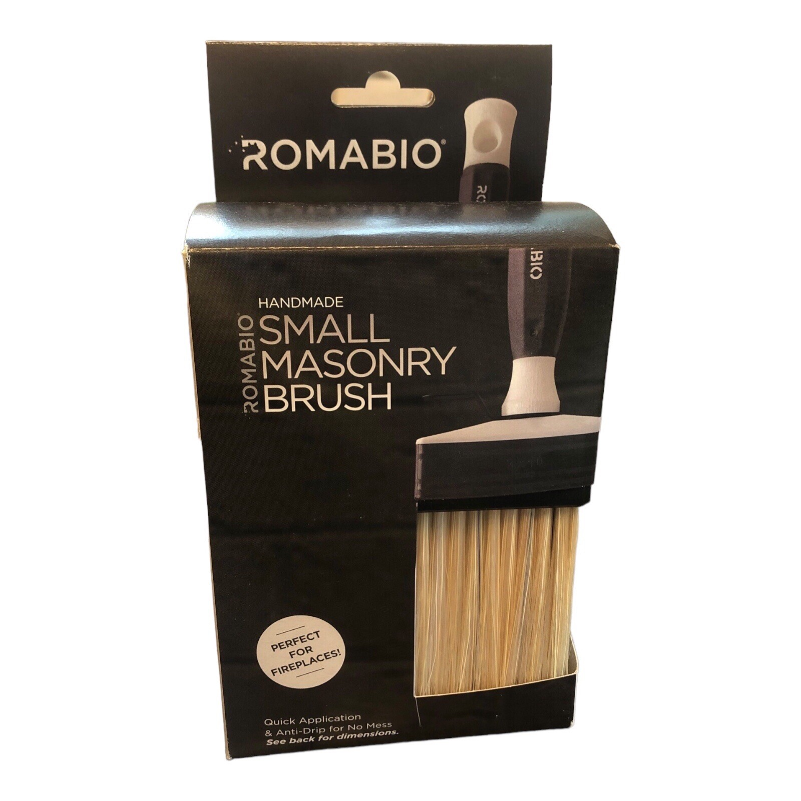 NIB Romabio Medium Masonry Brush For Mineral Paint / Limewash Paint Brush