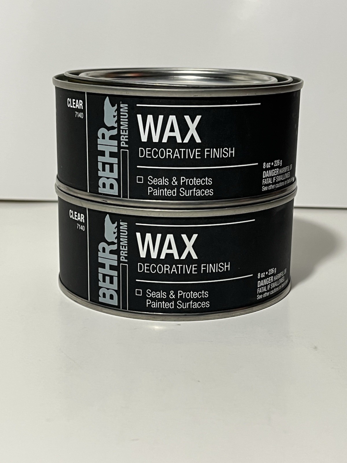 BEHR PREMIUM 7140 2-CLEAR WAX DECORATIVE FINISH SEALS PROTECTS PAINTED SURFACES