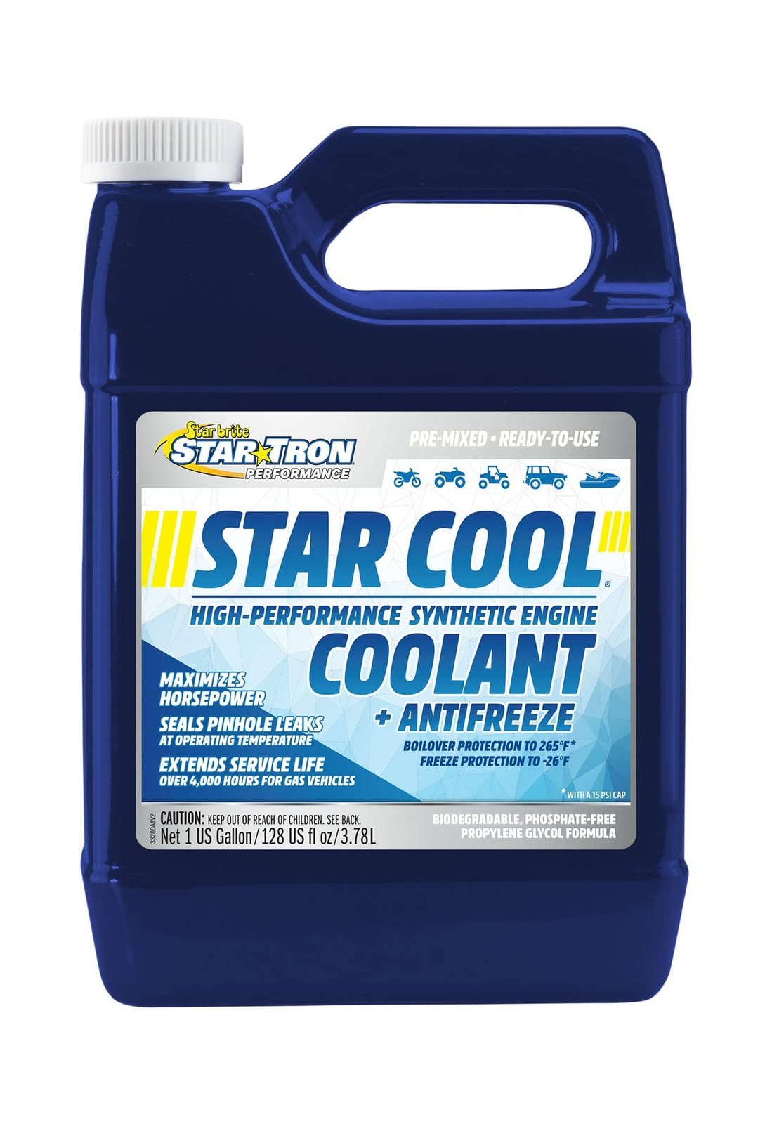 Star Tron Star-Cool Premium Synthetic PG Engine Coolant + Antifreeze – Propyl…
