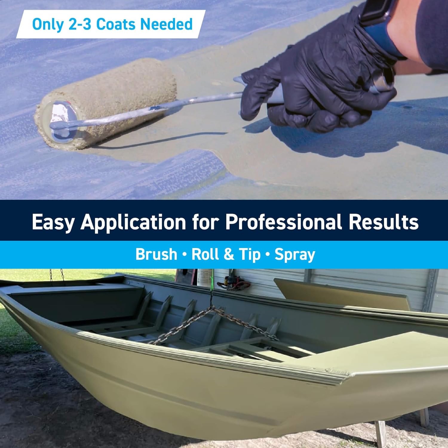 Quart White Fast Drying Aluminum Boat Marine Paint
