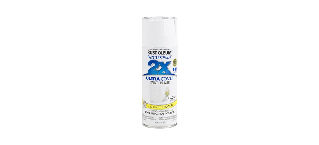 PAINTER’S Touch Gloss Spray Paint, Gloss, White, 12 oz, Aerosol Can