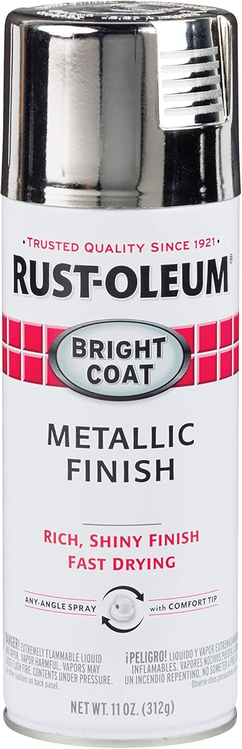 Rust-Oleum 7718830 Stops Rust Bright Coat Metallic Spray Paint, 11 Ounce Pack 1