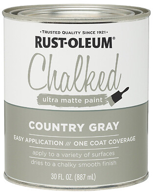 Chalked Paint, Gray, 30-oz.