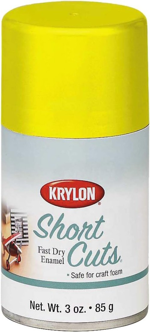 Durable 3 Oz. UV-Resistant High-Gloss Spray Paint in Sun Yellow – Krylon Quality