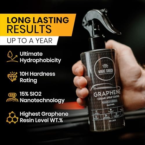 Graphene Ceramic Spray Coating – LAST SO LONG! Quick & 9 Fl Oz (Pack of 1)