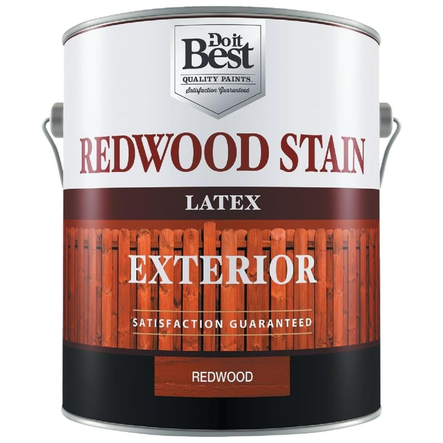 Exterior Latex Redwood Stain Solid Finish Wood Fence Planter Protective Seale…