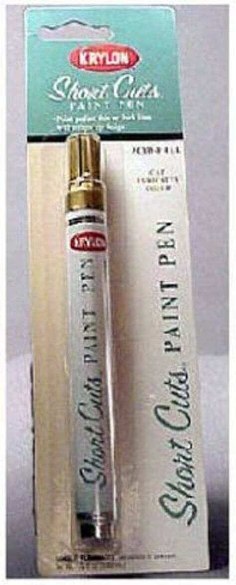 Krylon KSCP912 Short Cuts Paint Pen, Gloss Glow Orange, .33 Ounce
