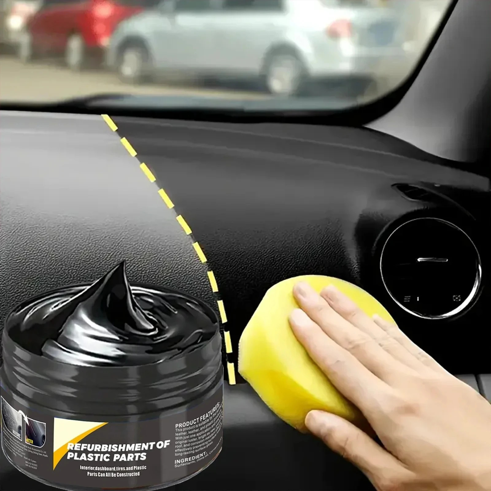 Car interior repair paste, interior and exterior plastic polishing wax, scratch