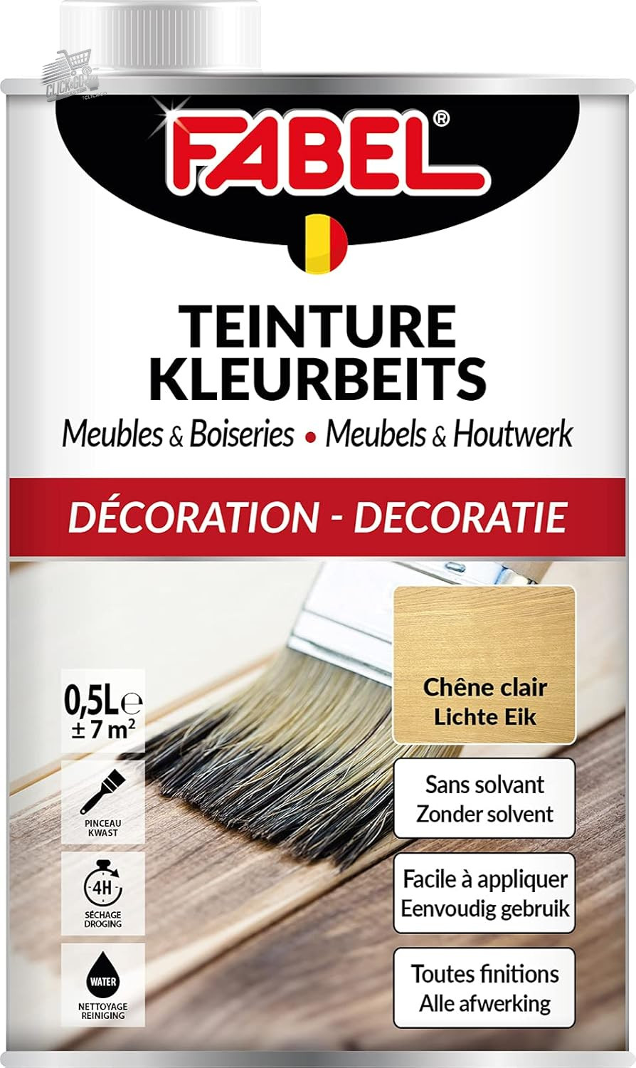Wood dye light oak Fabel 17221 furniture parquet paint water base 500mlo