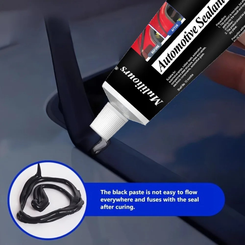 Universal Black Windshield Silicone Sealant Waterproof Automotive Repair Glue
