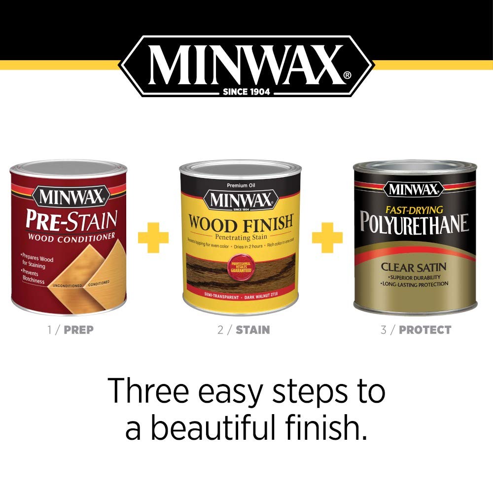 Minwax Jacobean Wood Finish Stain 8 Fl Oz Quick Dry Deep Penetrating Color