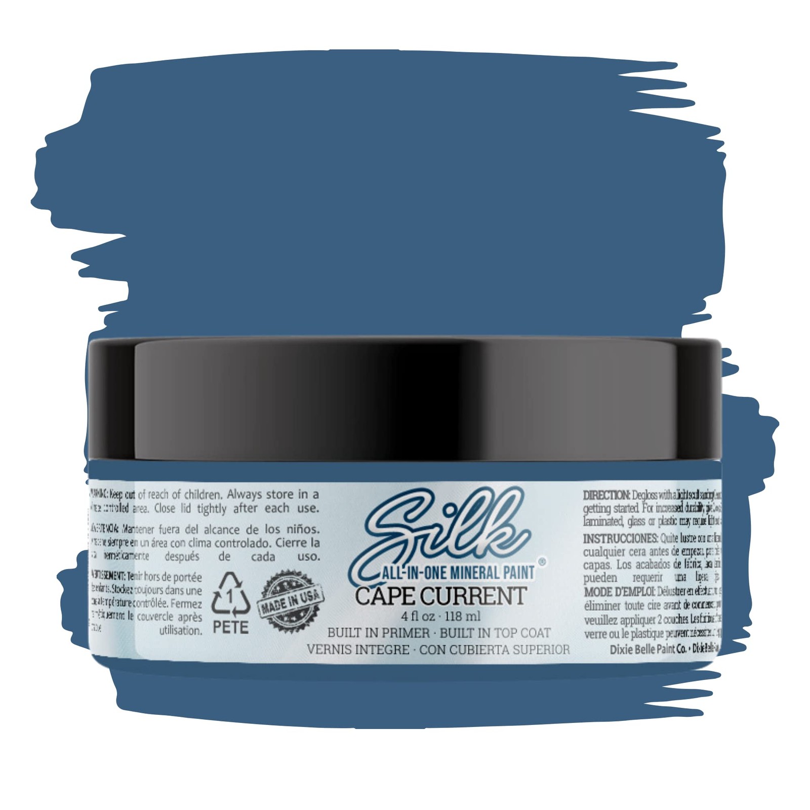 Dixie Belle Silk All in One Mineral Paint 4 Fl Oz Durable Primer Topcoat