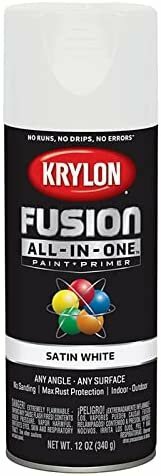 12 oz Krylon K02753007 White Fusion All-In-One Paint & Primer Spray Paint,…