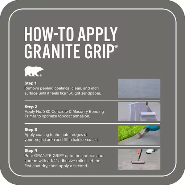 Behr 65001 Non-Slip Concrete Floor Gray Paint – 1 Gallon