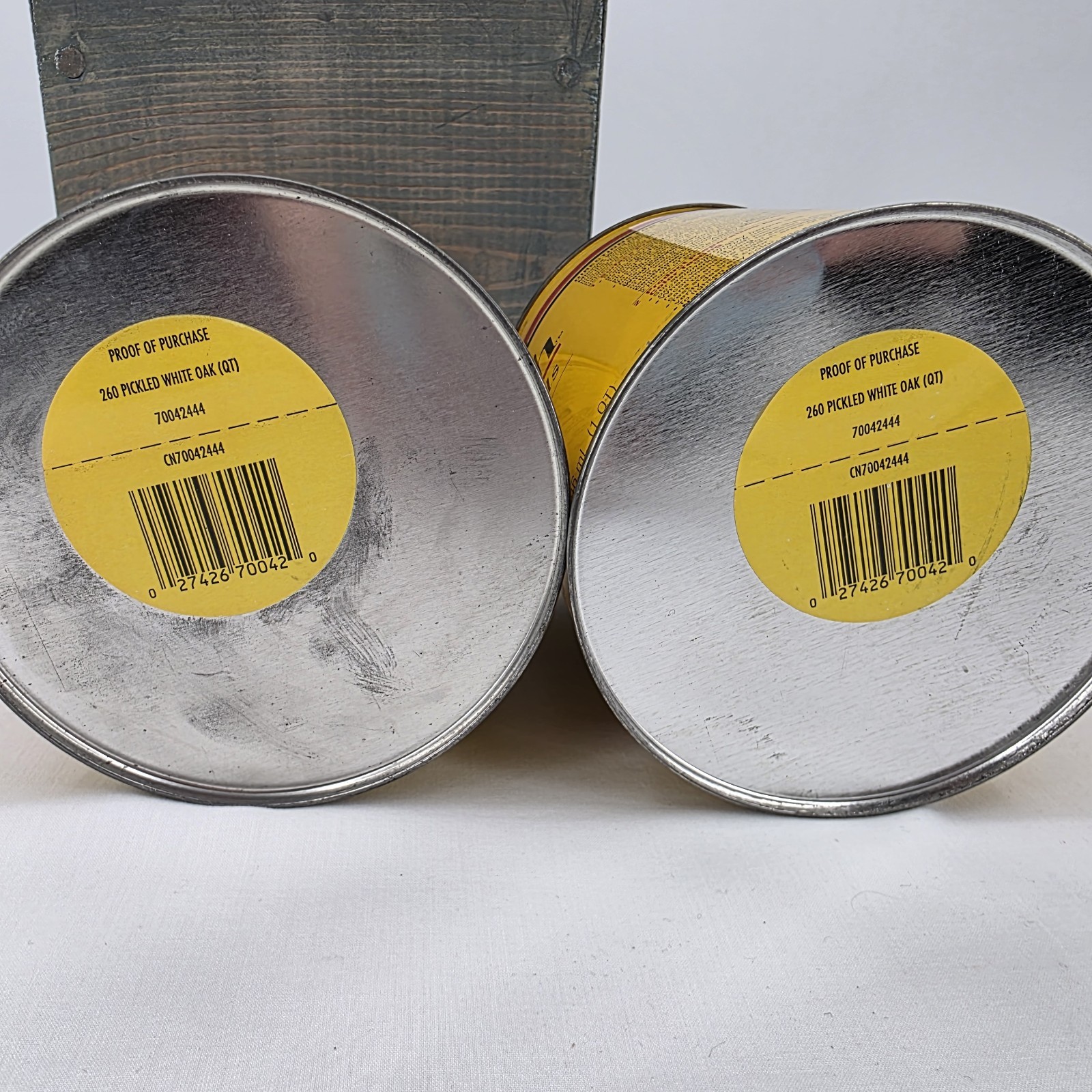2X Minwax 260 Pickled Oak Wood Finish Oil-Based Wood Stain 2 Quart Cans New