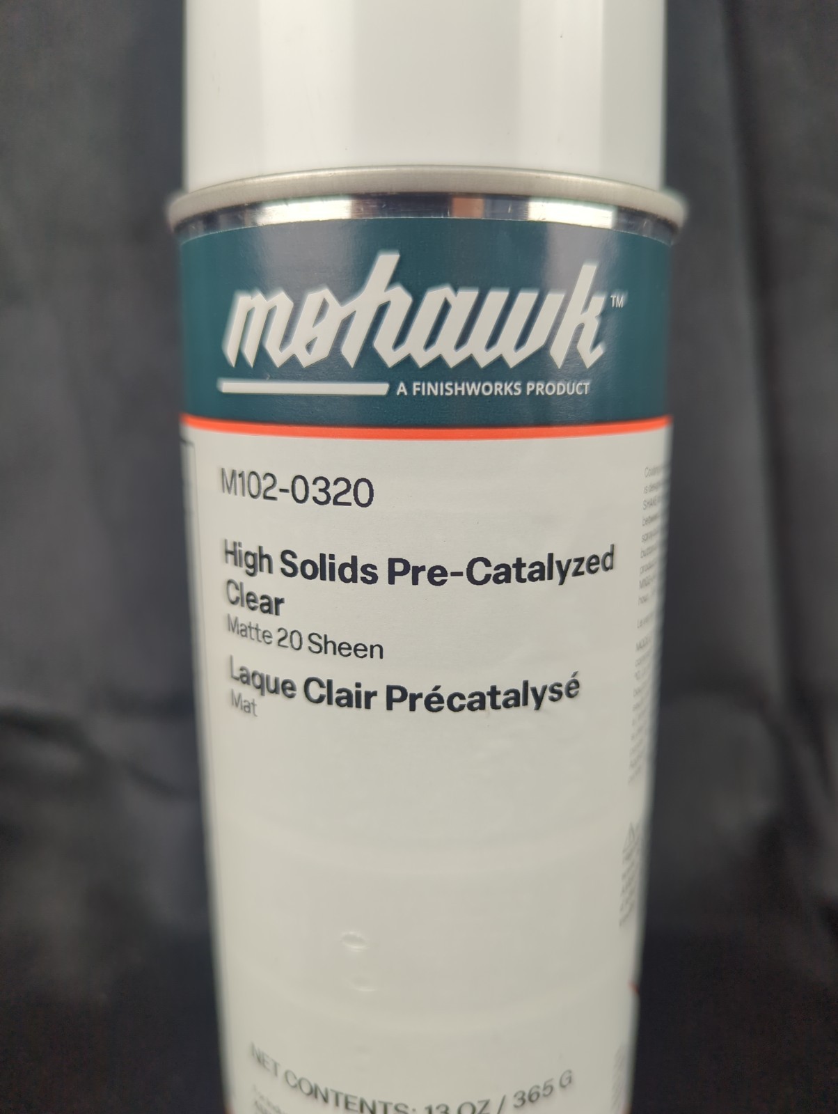 Mohawk M102-0320 High Solids Pre-Catalyzed Clear Matte 20 Sheen 13 ounces