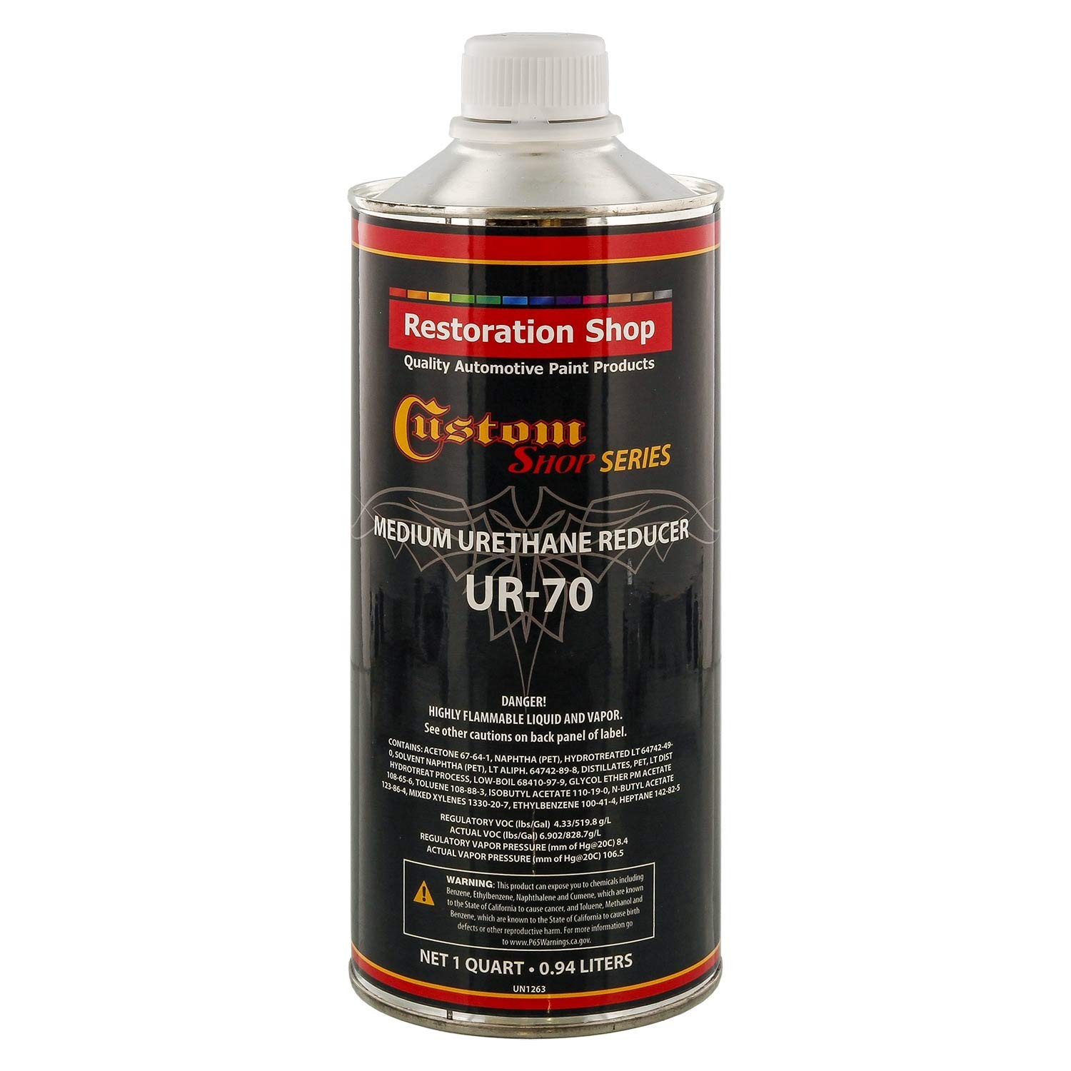 Restoration Shop UR70 Medium Urethane Reducer, Quart (32 Ounce), Mid Temperat…