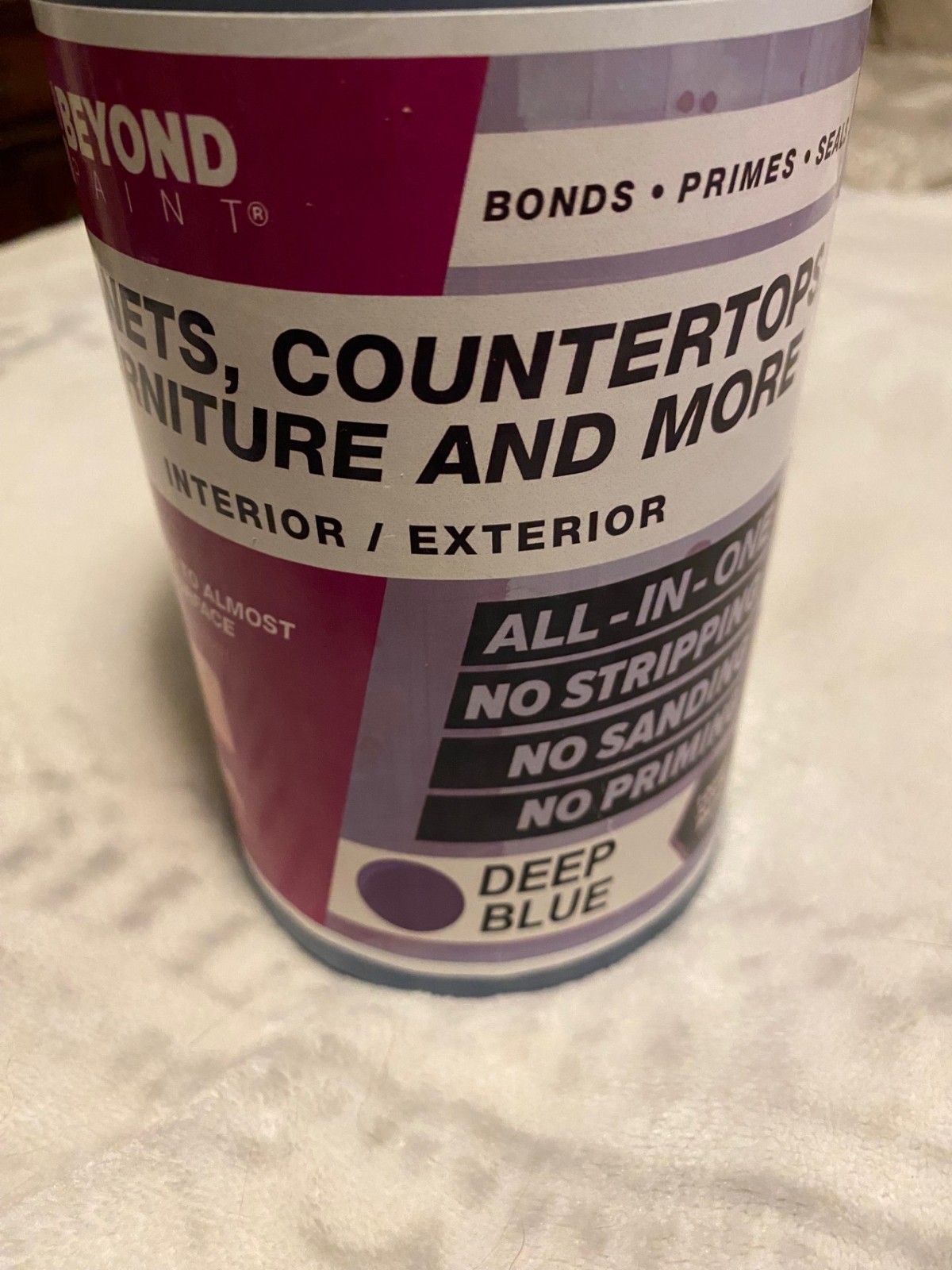 BEYOND PAINT Furniture Cabinets Countertops All-In-One Paint Quart Deep Blue