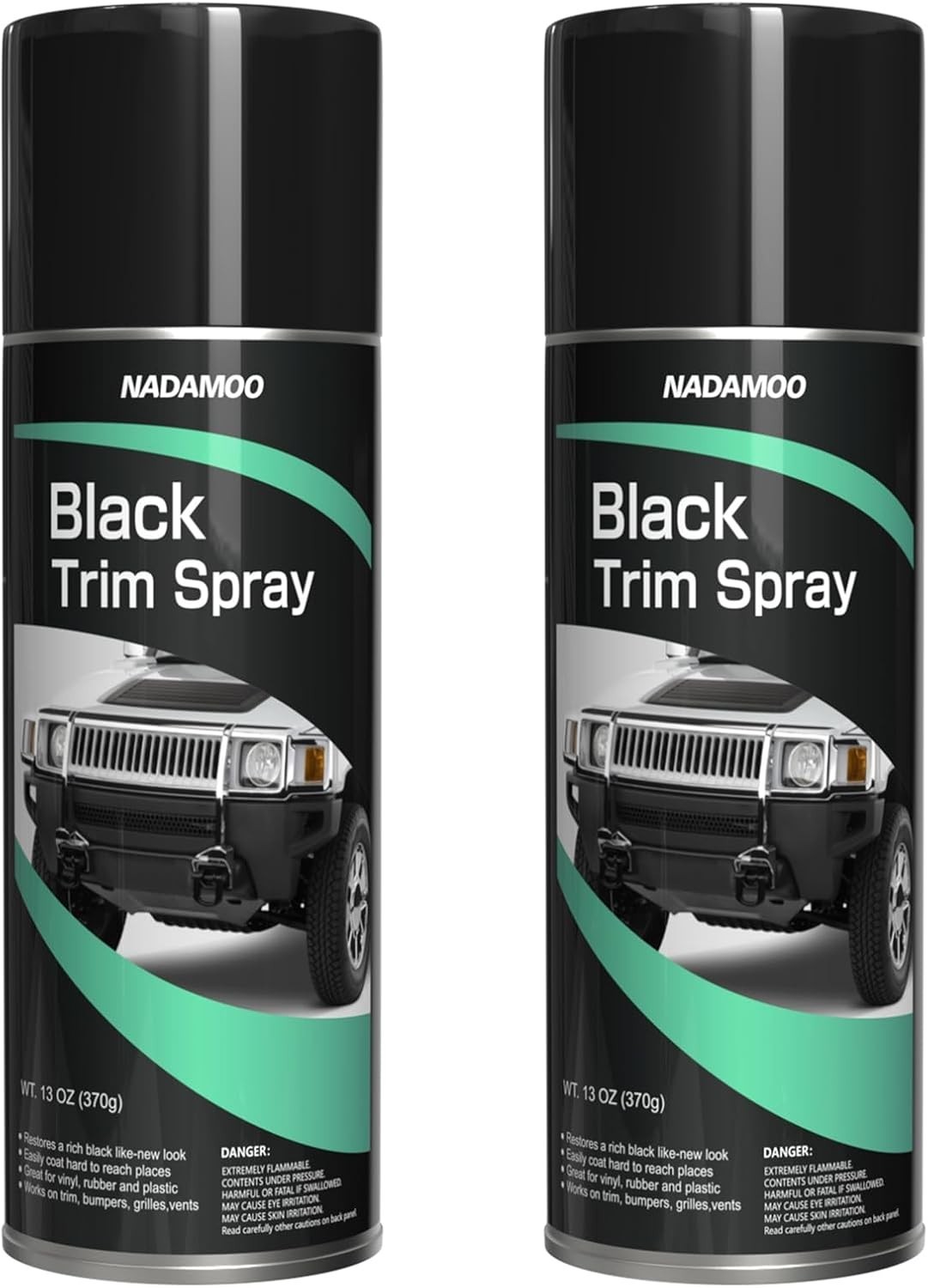 Durable Black Spray Paint – Multi-Surface, 13oz x 2, Effortless DIY Application