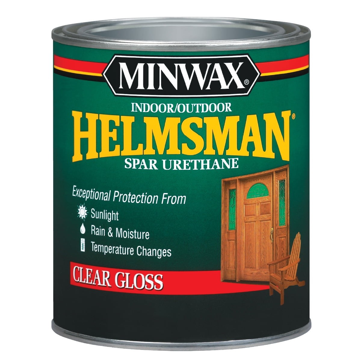 Indoor/Outdoor Helmsman Spar Urethane, Gloss, Clear, 1 Quart, (1 Piece, 1 Pack)