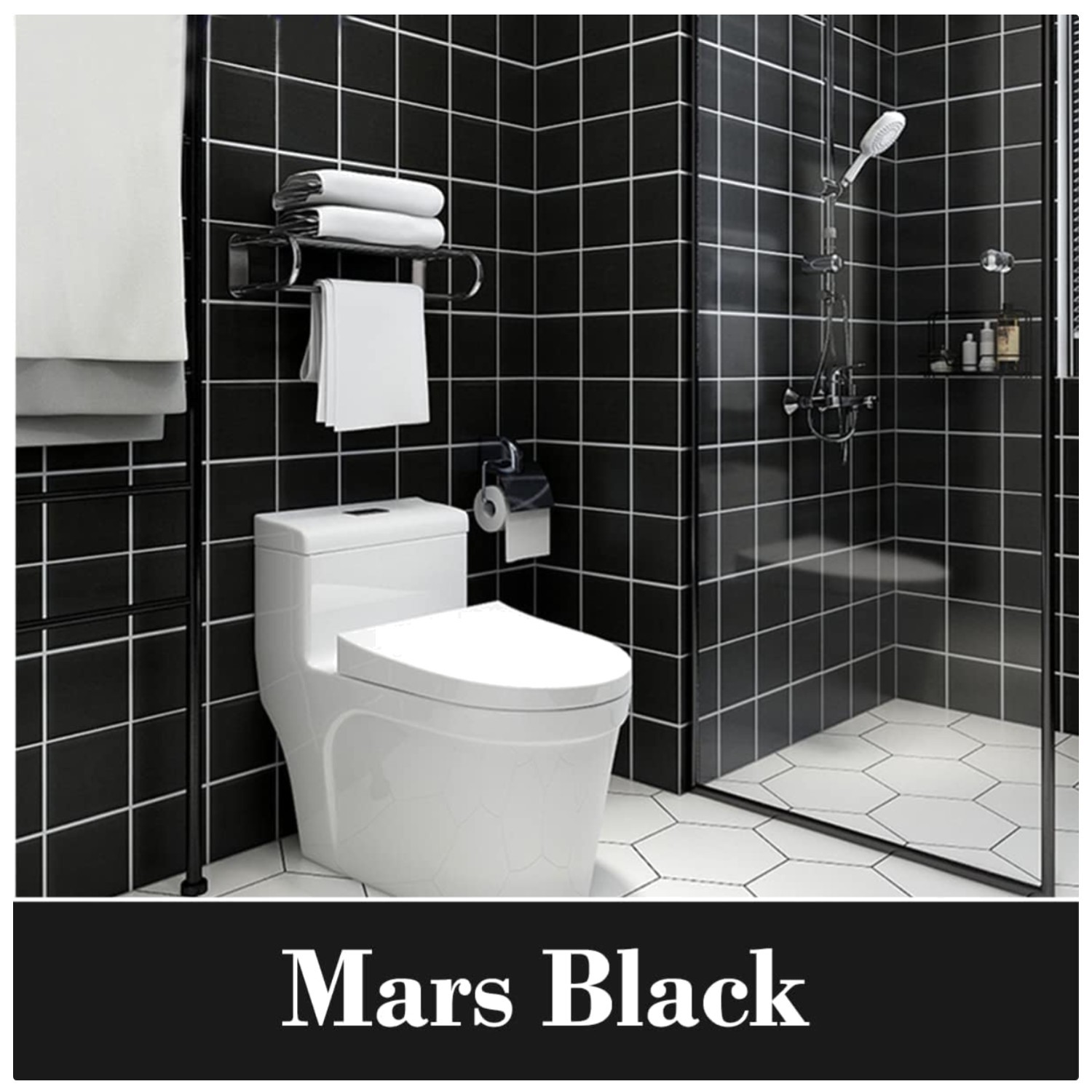 Tub Paint with Tools, Water-Based, Low Odor, Black