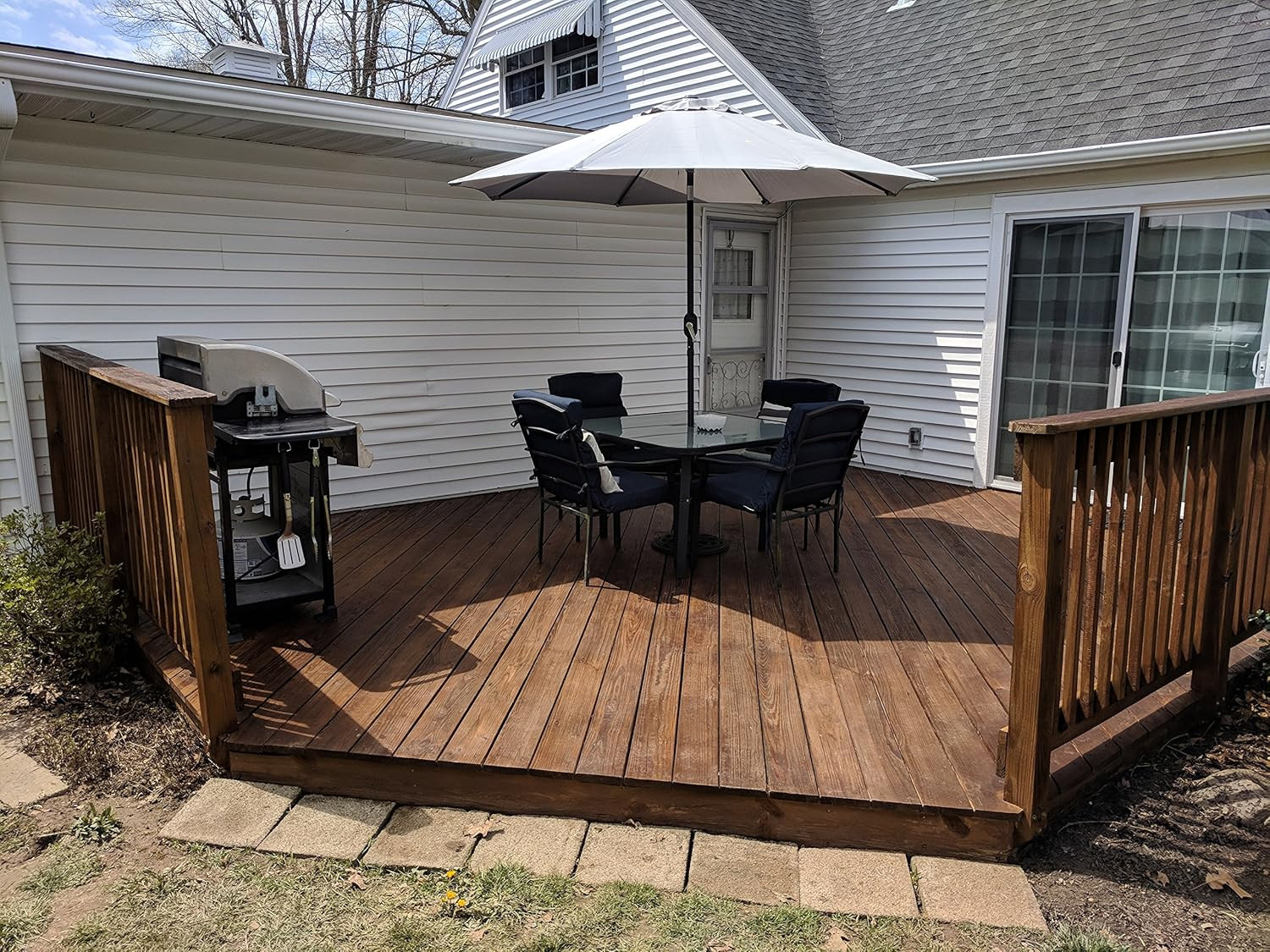 #1 Deck Premium Semi-Transparent Outdoor Wood Stain and Sealer in One – Water Ba