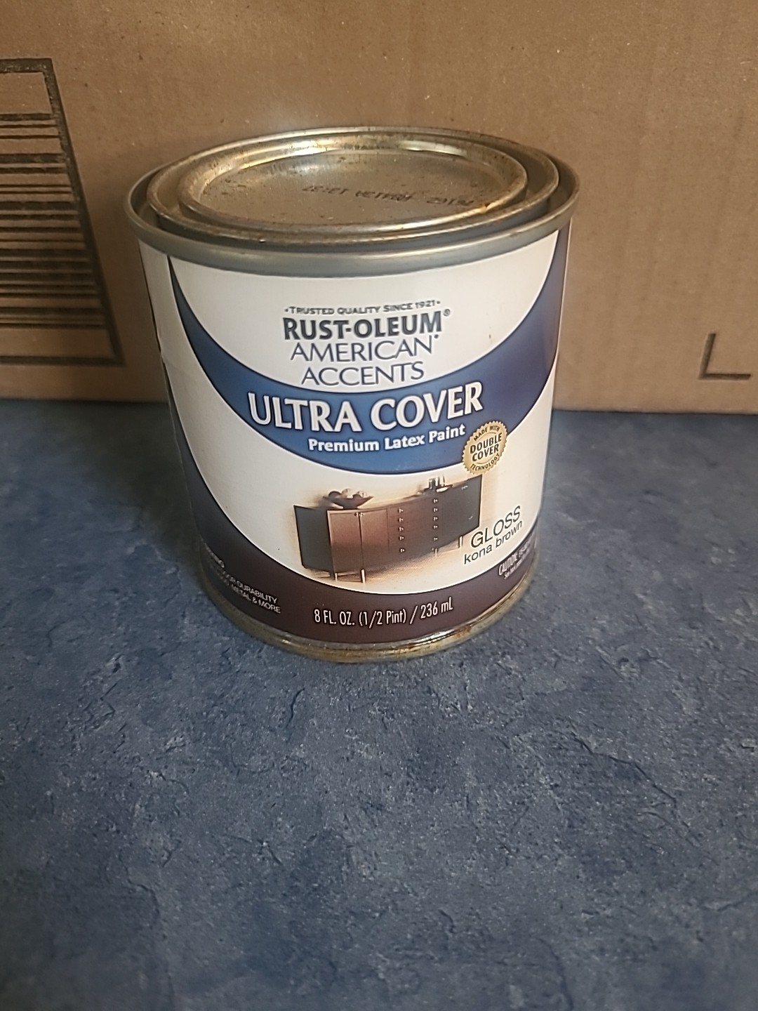 Rust-Oleum American Accents Ultra Cover Gloss Latex Paint 8oz Kona Brown