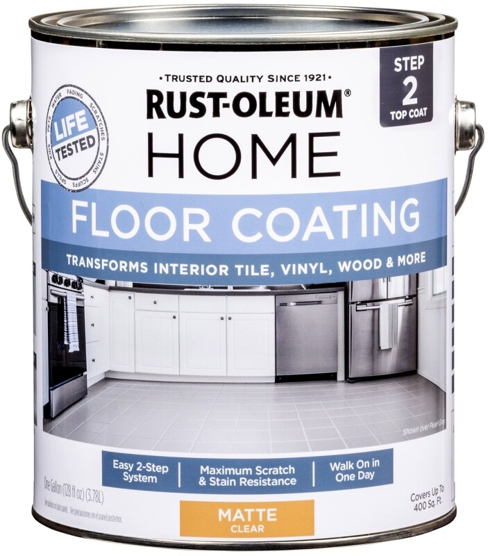 Rust-Oleum 358585 HOME Top Coat, Matte, Clear, 1 gal
