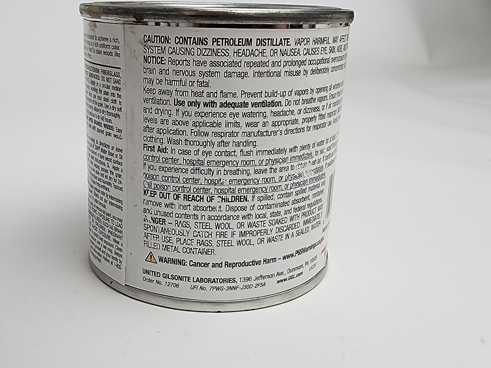 ZAR Interior Oil Base Multi-Surface Stain Golden Sunset 127 1/2 Pint (236 mL)