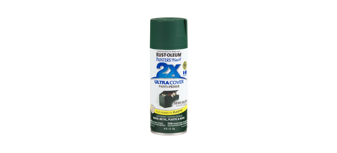 PAINTER’S Touch Semi-Gloss Spray Paint, Semi-Gloss, Hunter Green, 12 oz, Aerosol