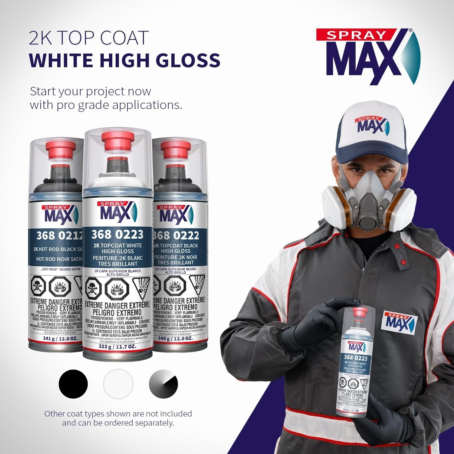 Long-Lasting Glossy White Paint Spray – Chemical Resistant