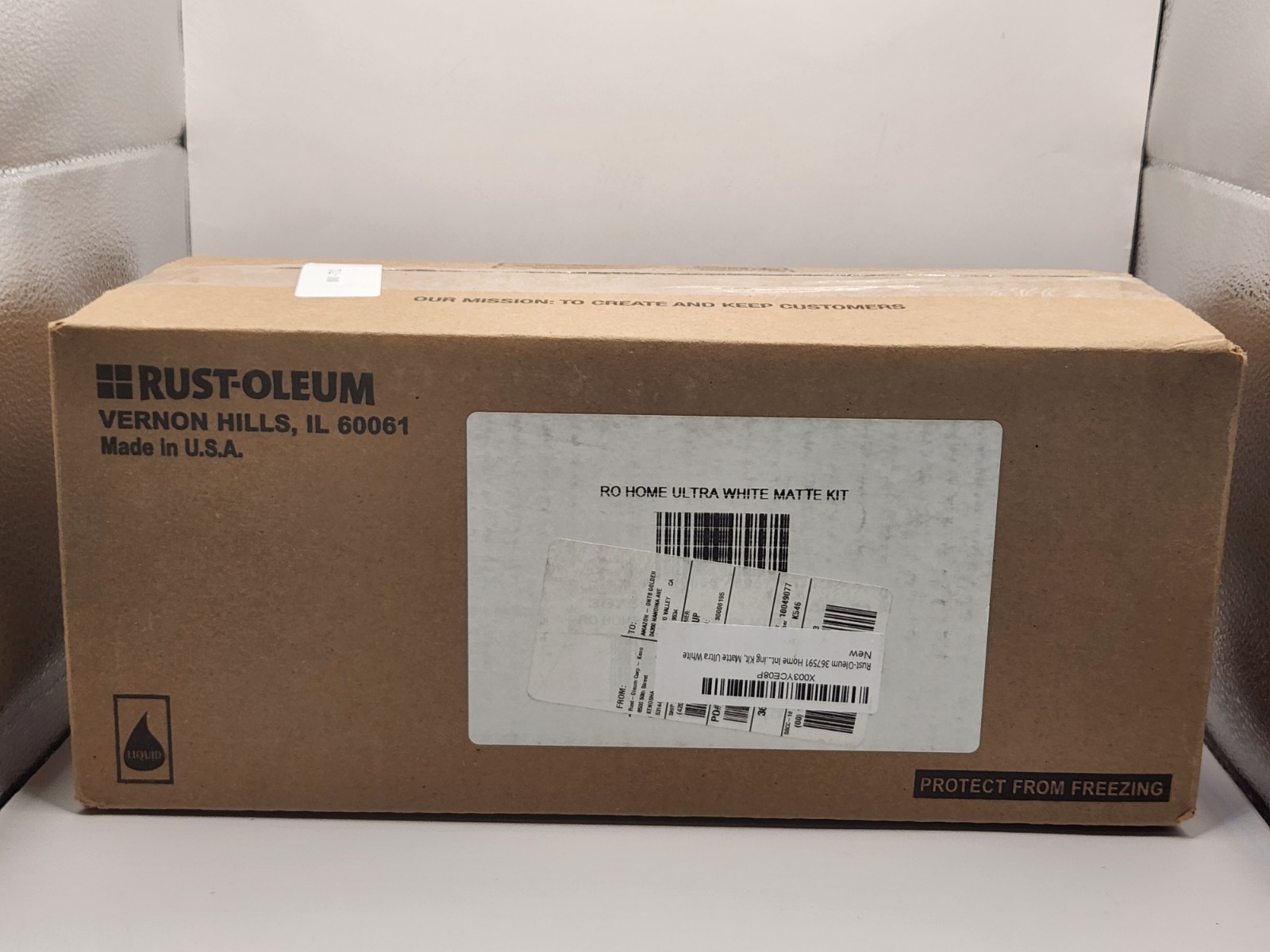 Rust-Oleum 367591 Home Interior Floor Coating Kit, Matte Ultra White