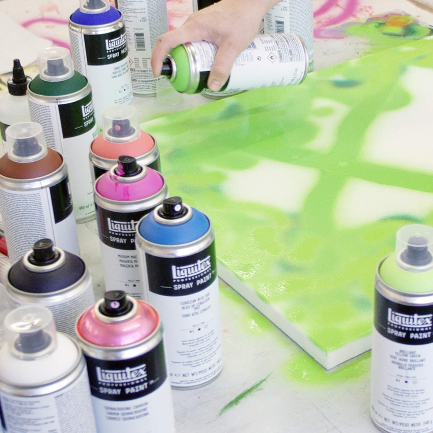 Professional Quality 12-Oz Cad Orange Acrylic Spray Paint for Artists