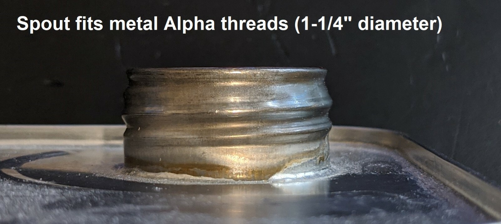 SPILL-NO-MORE® Solvent Can Spout for Acetone