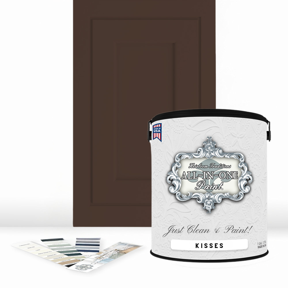 ALL-IN-ONE Paint by Heirloom Traditions, Kisses (Chocolate Brown), Gallon