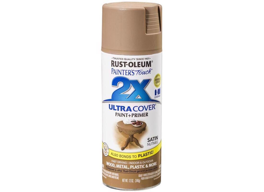 PAINTER’S Touch Satin Spray Paint, Satin, Nutmeg, 12 oz, Aerosol Can