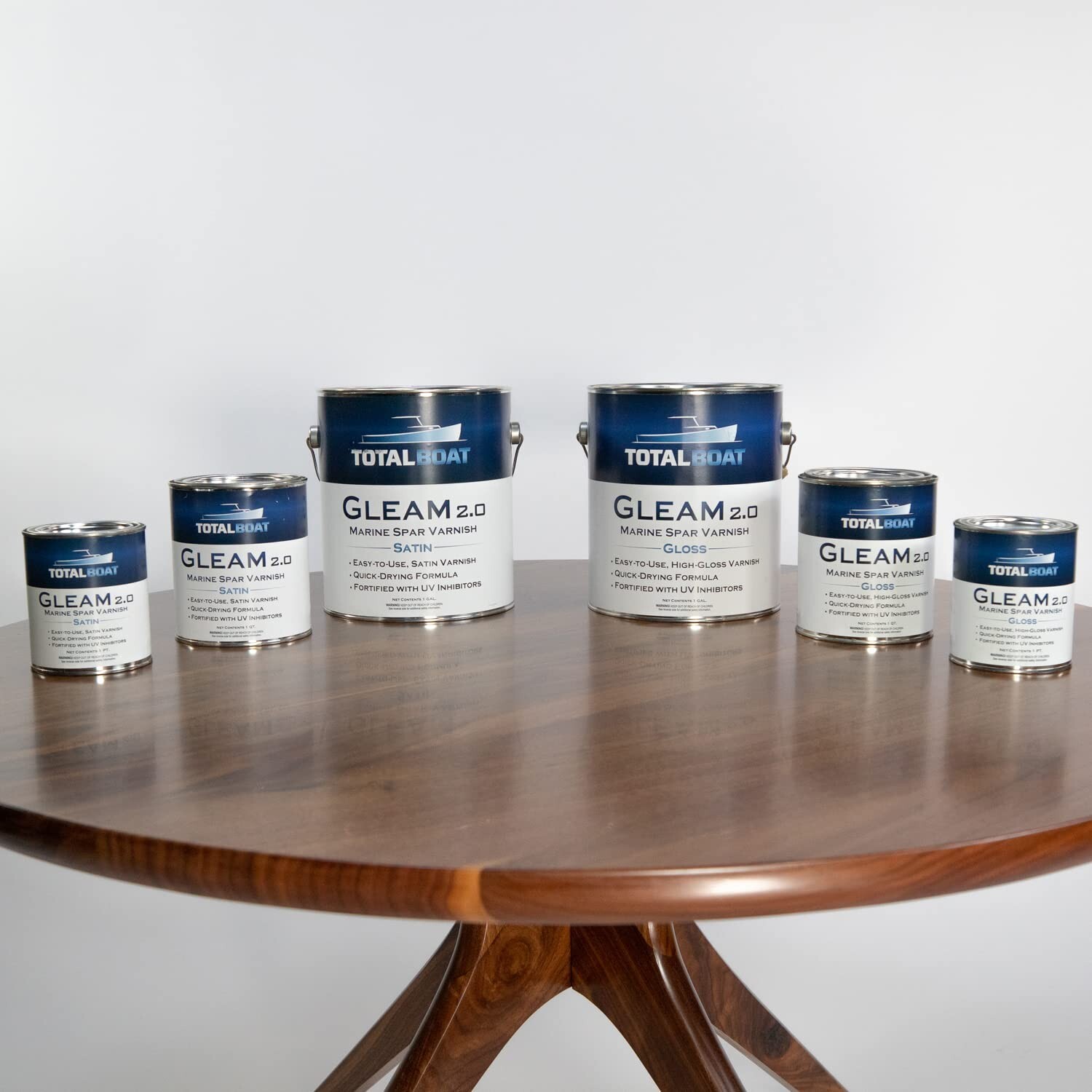 Gleam Marine Spar Varnish, Gloss and Satin Polyurethane Finish for Wood, Boat…