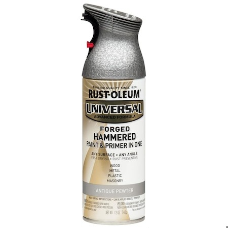 Rust-Oleum 271481 Hammered Spray Paint, Antique Pewter, Forged Hammered,