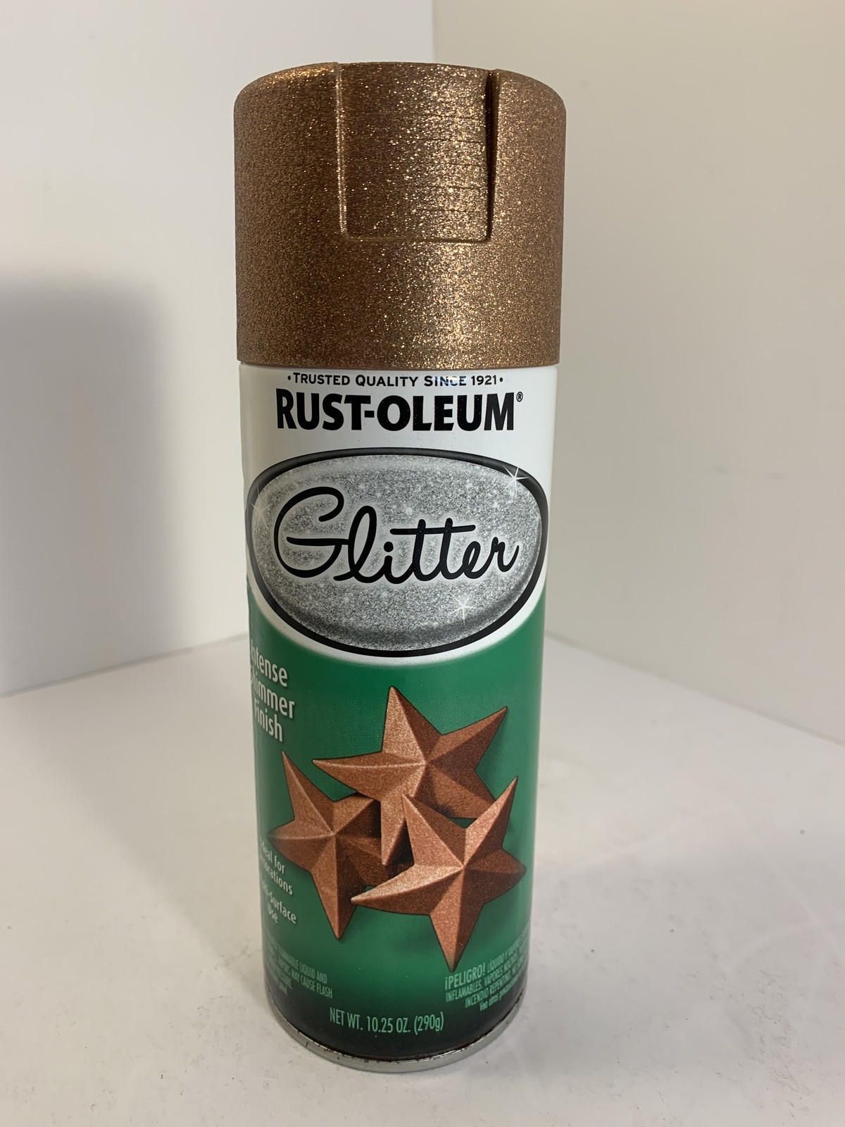 Rust-Oleum Glitter Spray Paint Intense Shimmer Finish Copper 10.25 oz Can