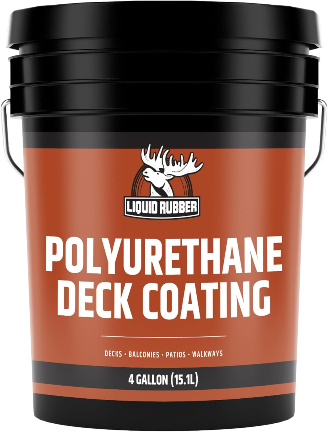 Saddle Brown Polyurethane Deck Coating – 10X Stronger, Waterproof Sealant, 4 Gal