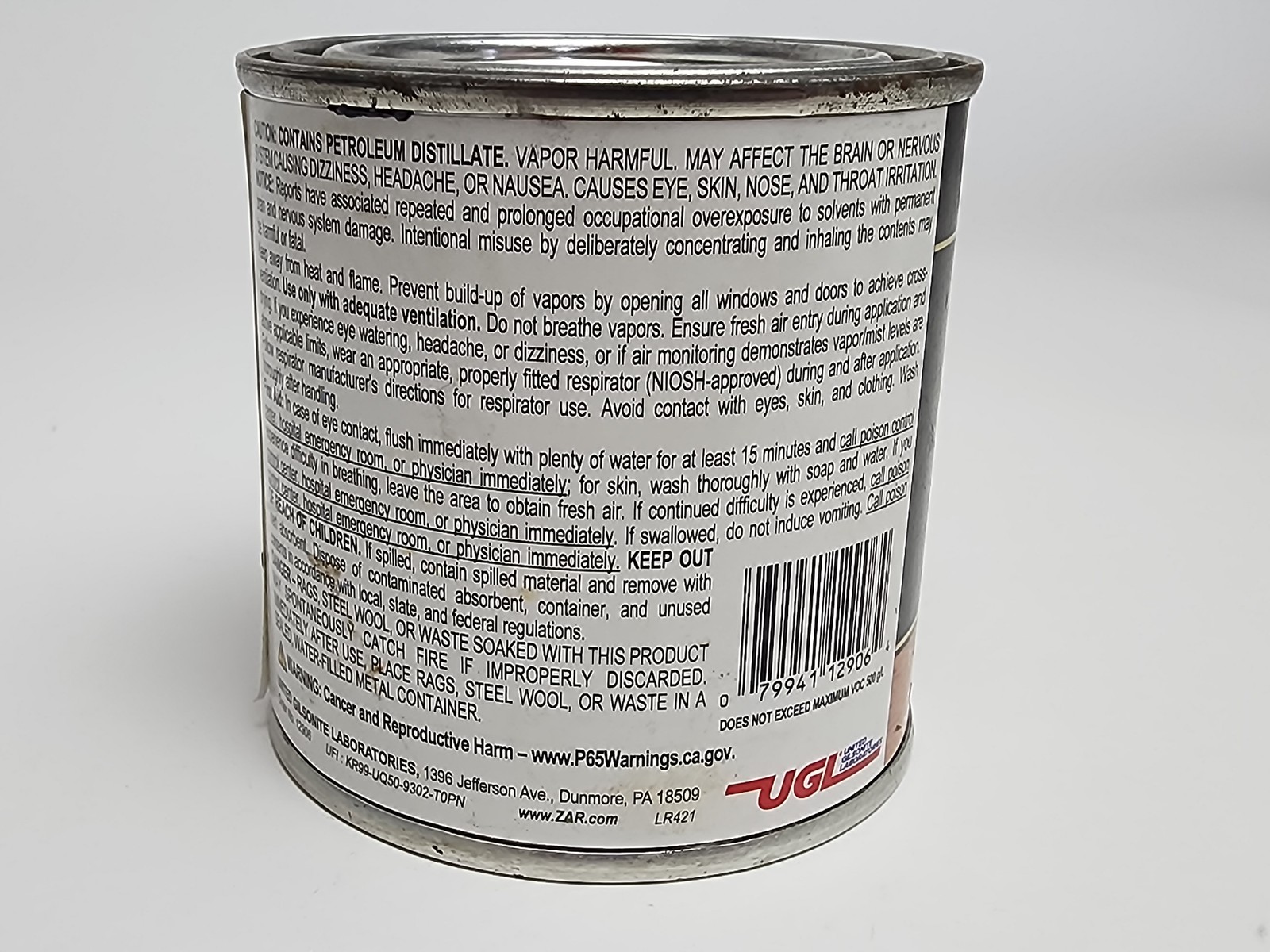 ZAR Multi-Surface Interior Oil Base Stain, Vintage Modern 129, 1/2 Pint