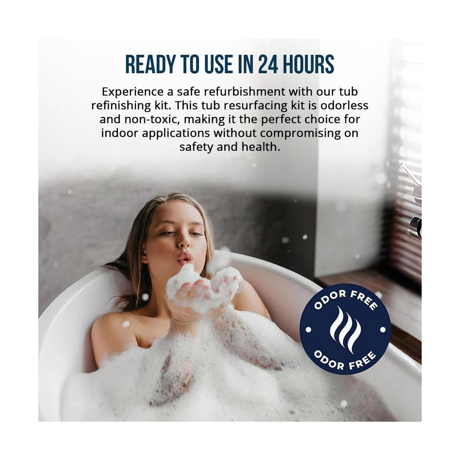 Ekopel 2K Bathtub Refinishing Kit – Pour On Bathtub Paint White Gloss Finish …