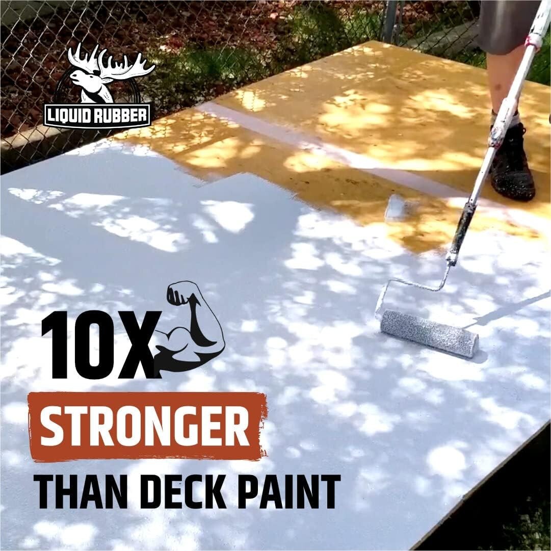 Textured Polyurethane Deck Coating – 10X Stronger Than Paint, Waterproof Sola…