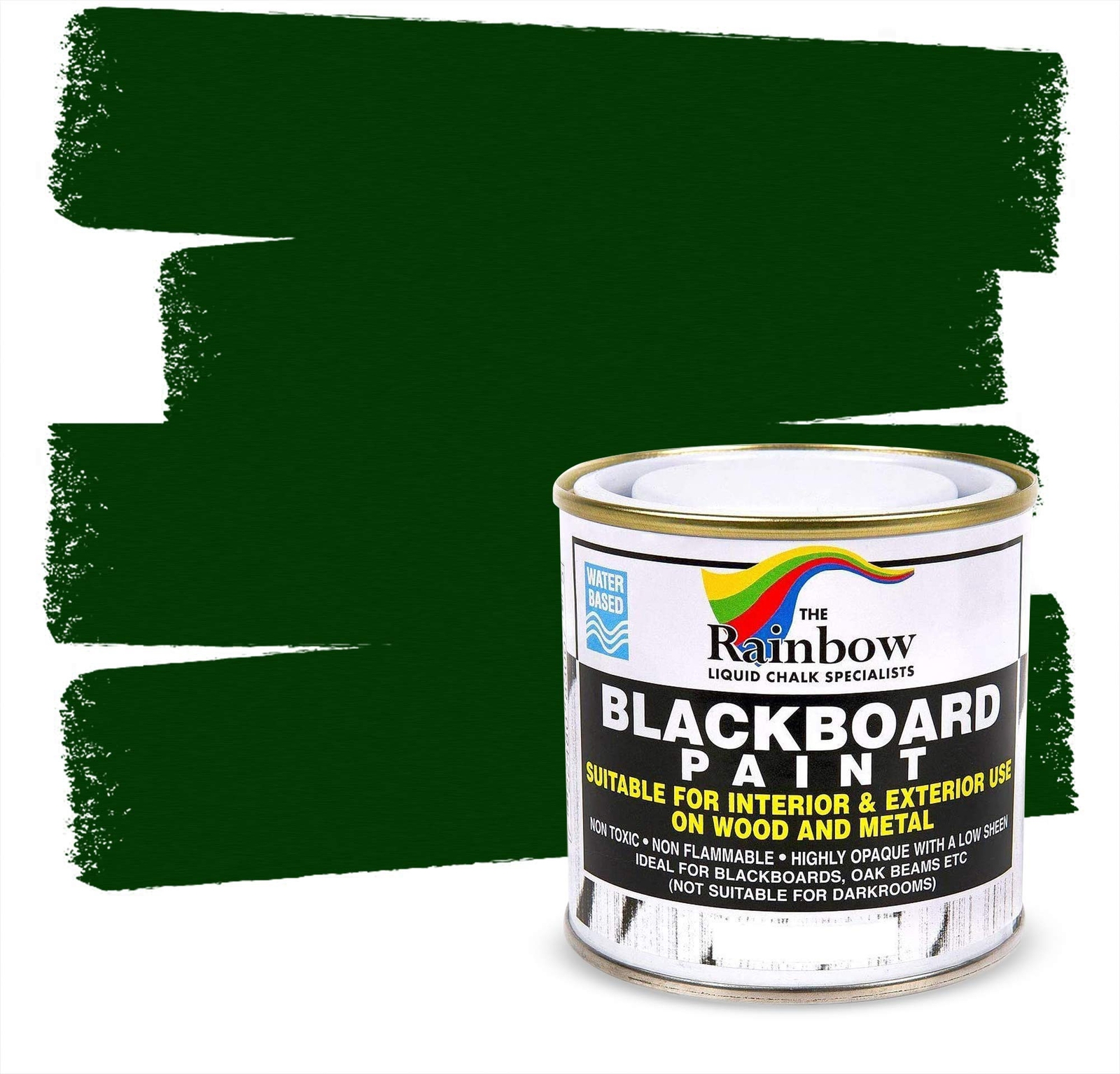 Chalkboard Blackboard Paint – Green 8.5oz – Brush on Wood or Any Surface – Matte