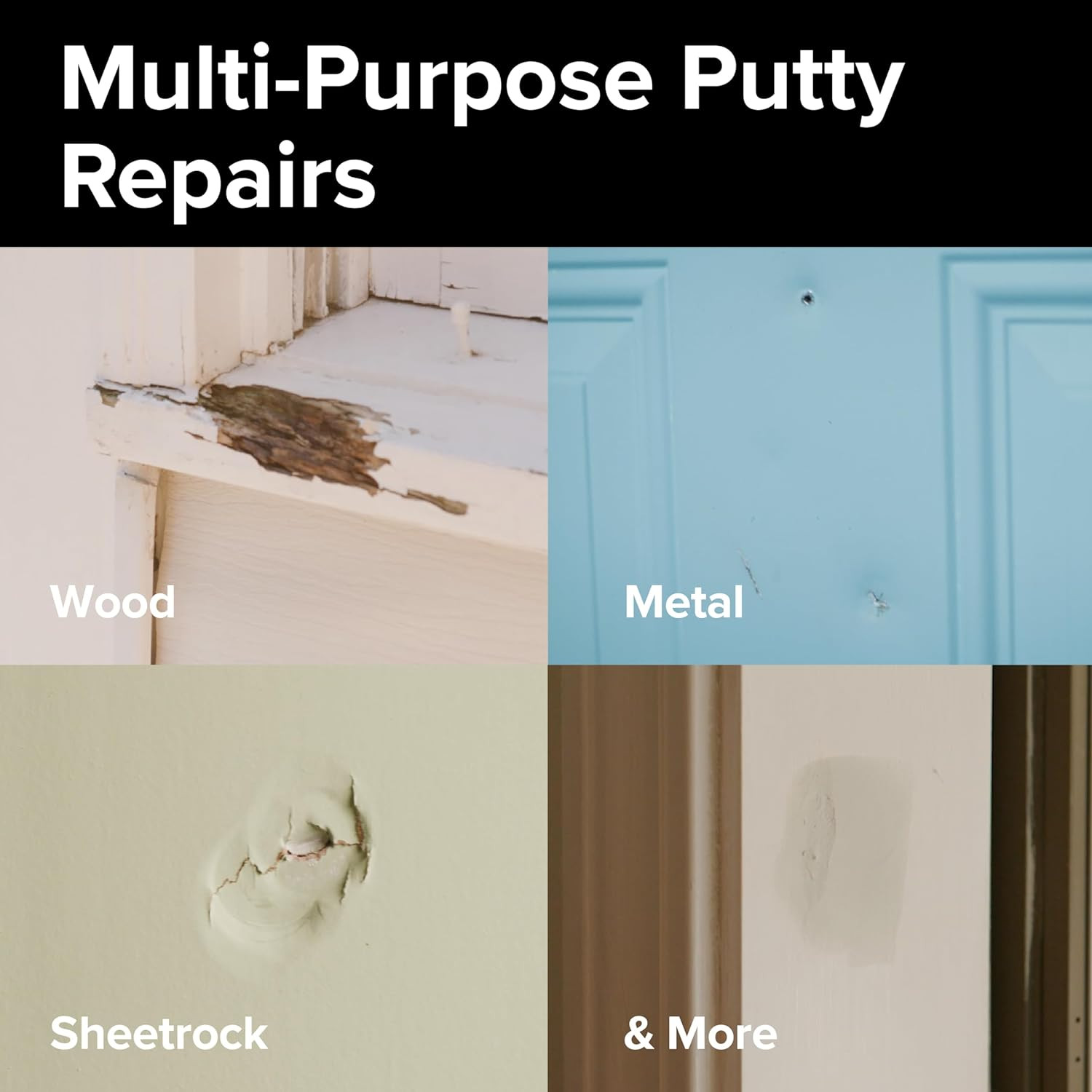 J-B Weld Multi-Purpose Putty – Quart – Home Exterior & Interior