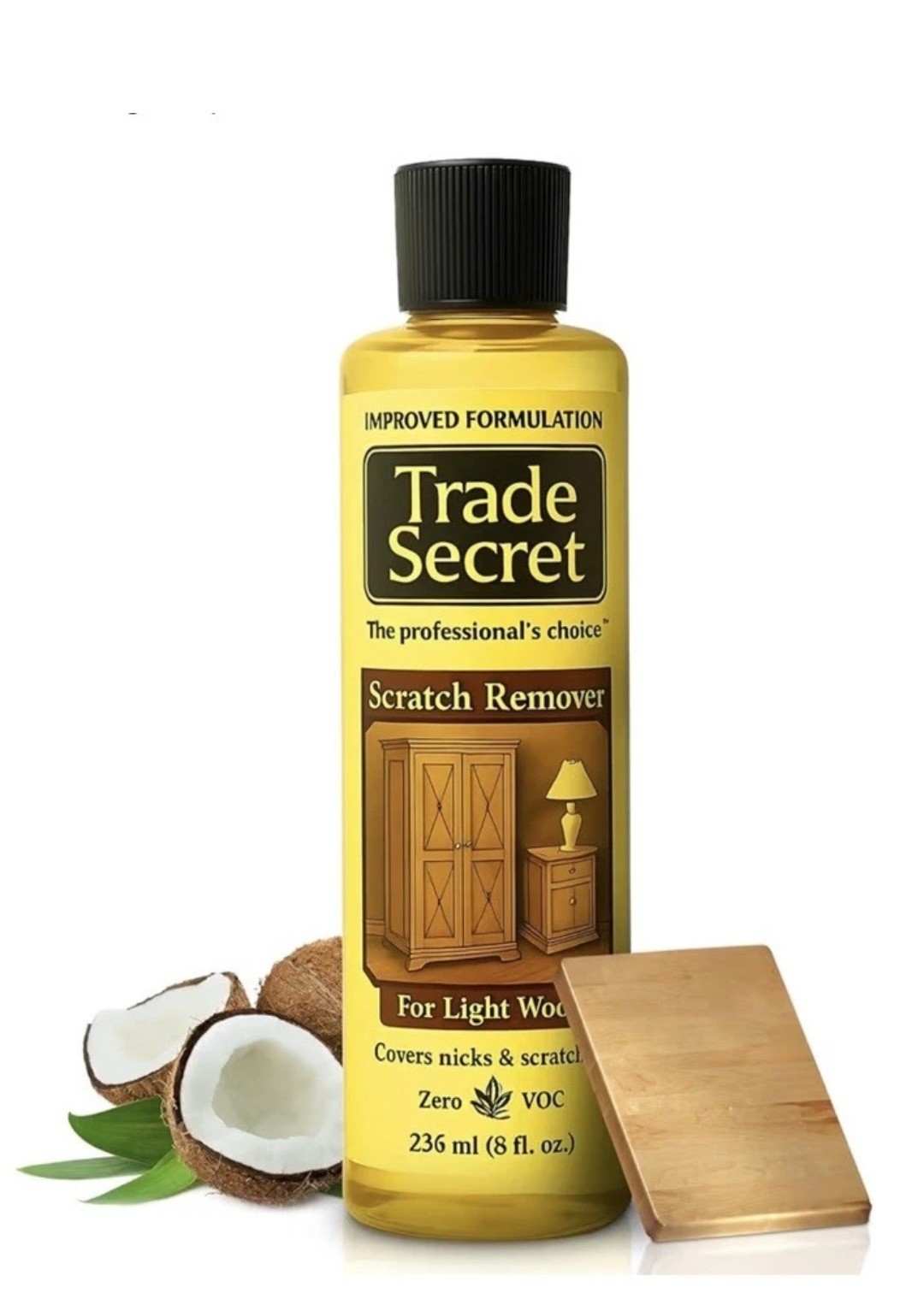 ​Trade Secret Wood Scratch Remover Light Wood Furniture Floor Restorer 8oz 236ml